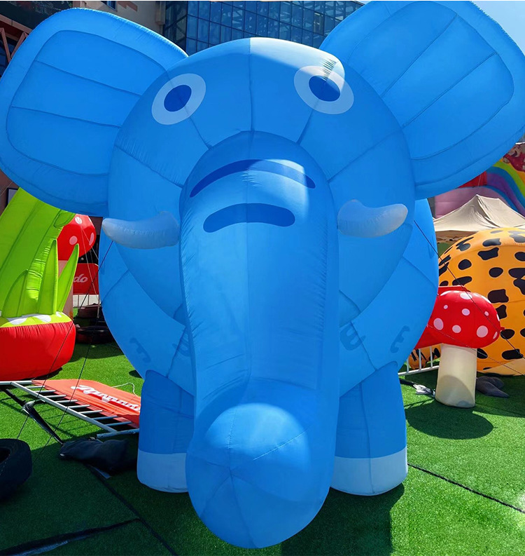 充氣膨脹動(dòng)物園卡通老虎大象長(zhǎng)頸鹿斑馬戶(hù)外商場(chǎng)發(fā)光美陳裝飾氣模